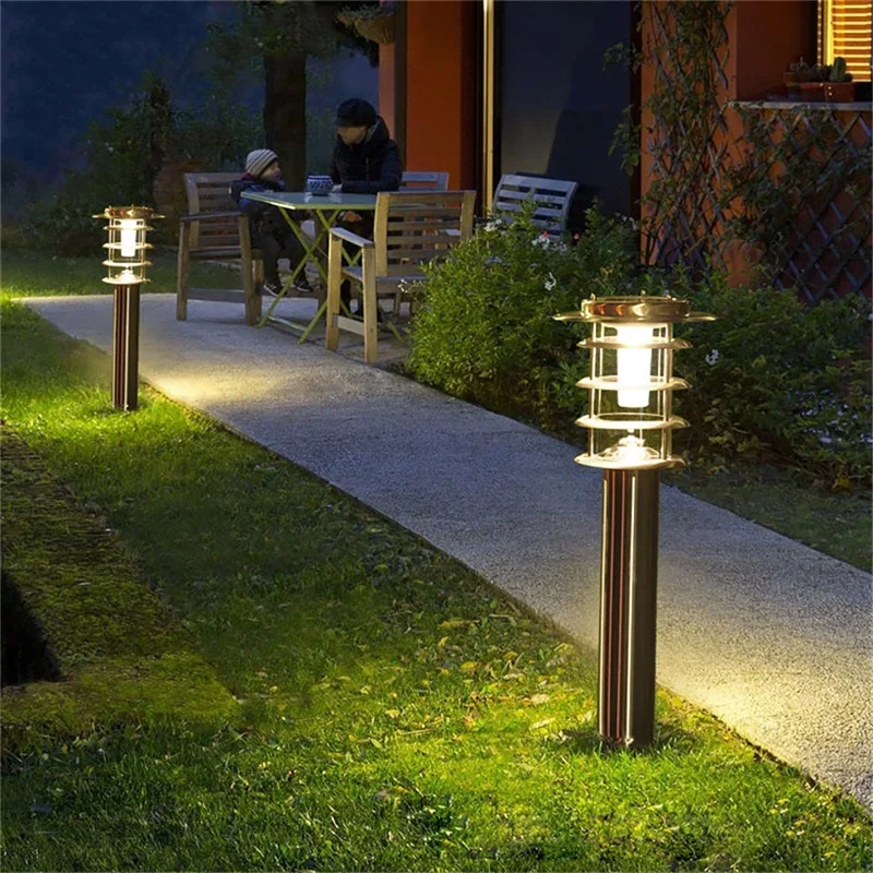 Уличная Солнечная лампа для лужайки ANITA, Современный светодиодный Водонепроницаемый Садовый светильник для патио для дома, виллы 1