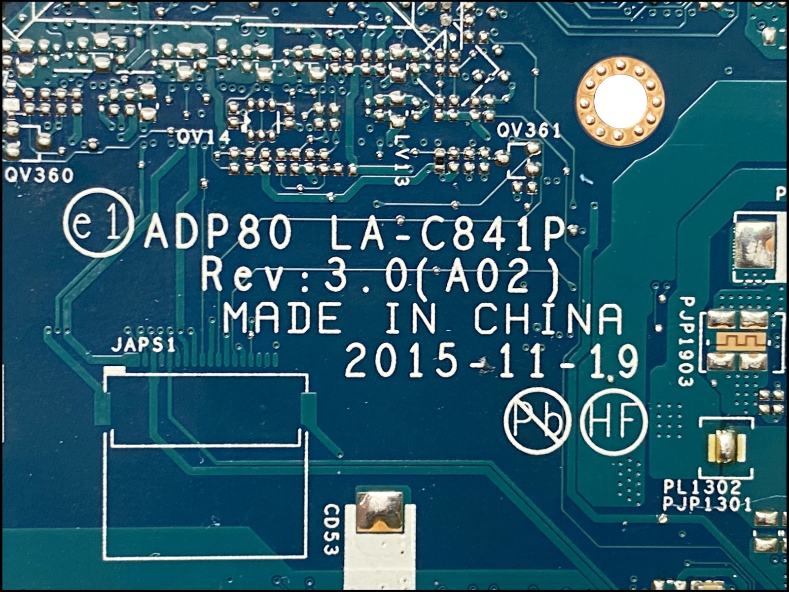 Высококачественная CN-0CPTX8 для ноутбука DELL Latitude E5570 Материнская плата CPTX8 ADP80 LA-C841P с процессором SR2FS I5-6440HQ 100% полностью Протестирована 1
