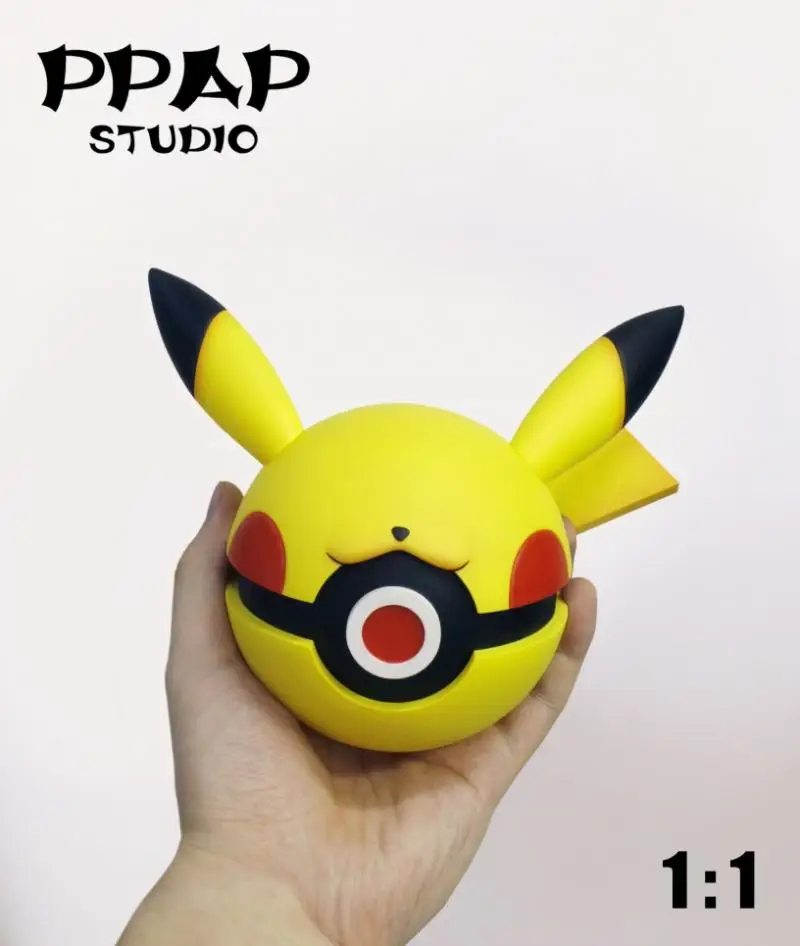 Pokemon Ppap Studio Периферийная Серия 1/1 Pokeball Пикачу Генгар Снорлакс Pokeball Фигурка Украшения Коллекционная Модель Игрушки 4