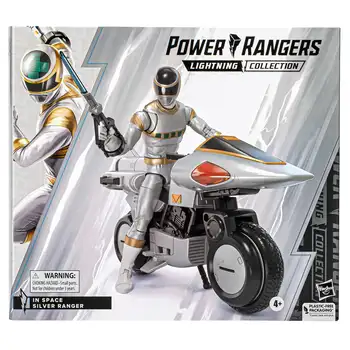 Предварительный заказ коллекции Hasbro Power Rangers Lightning в космосе Серебряный Рейнджер 6-дюймовая коллекция подвижных кукол Модель Игрушка в подарок F4511