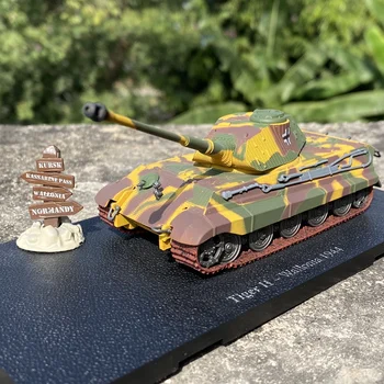 1: 72 Имитация танка Tiger Модель танка Tiger King Немецкая военная модель времен Второй мировой войны, металлическое украшение, литое под давлением, подарок мальчику на день рождения