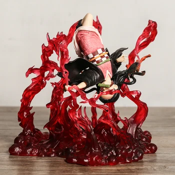 17 см аниме кукла Demon Slayer Незуко Камадо Взрывающаяся кровь Ver ПВХ фигурка Коллекционная игрушка в подарок для детей