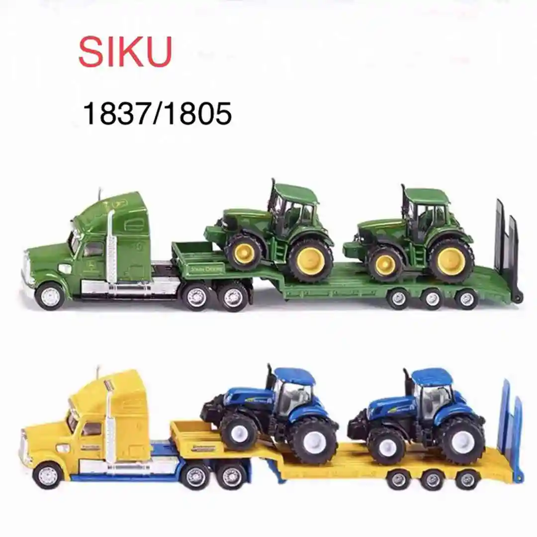 1:87 Siku 1805/1837 Фермерские малотоннажные тракторы с прицепом New Holland, отлитые под давлением игрушки, модели, коллекция подарков 5