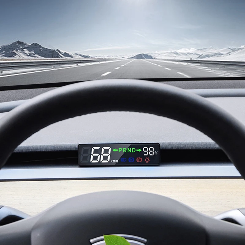 Для Tesla модель 3 Модель Y 2021-2023 Головной дисплей HUD Электроника Цифровой спидометр Автомобильные запасные аксессуары 4