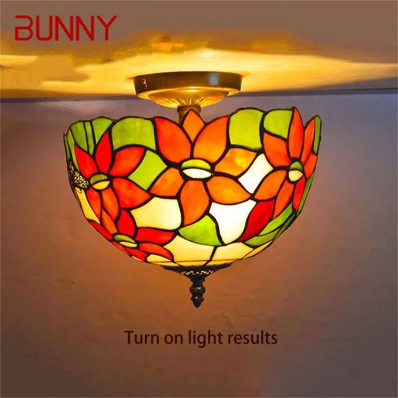 Потолочный Светильник Bunny Tiffany Современные Креативные Светильники LED Home Для Гостиной Столовой 0