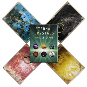 Вечные кристаллы, карты Оракула, Колода из 44 карт Таро Английского издания для гадания, Игры Borad