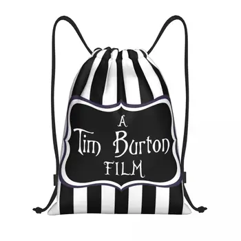 Изготовленная на заказ сумка на шнурке из фильма Тима Бертона для женщин и мужчин, легкий рюкзак для хранения в спортивном зале из фильмов ужасов и фэнтези