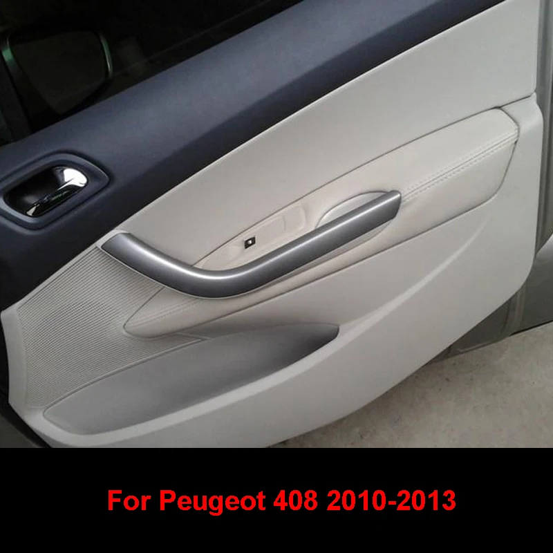 Для Peugeot 408 2010 2011 2012 2013 Внутренняя дверная ручка автомобиля Панель Подлокотник Чехол из микрофибры 2