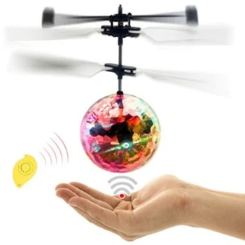 мини-дрон, радиоуправляемый вертолет, Летающий мяч, летающие игрушки, Сверкающий светодиодной подсветкой шар, Квадрокоптер, Дрон, летающий вертолет, Детские игрушки