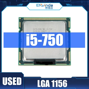 Использованный Оригинальный процессор Intel Core i5 750 2,66 ГГц 8 МБ Кэш-памяти LGA1156 Настольный I5-750 95 Вт Памяти DDR3 Поддержка процессора Материнской платой H55