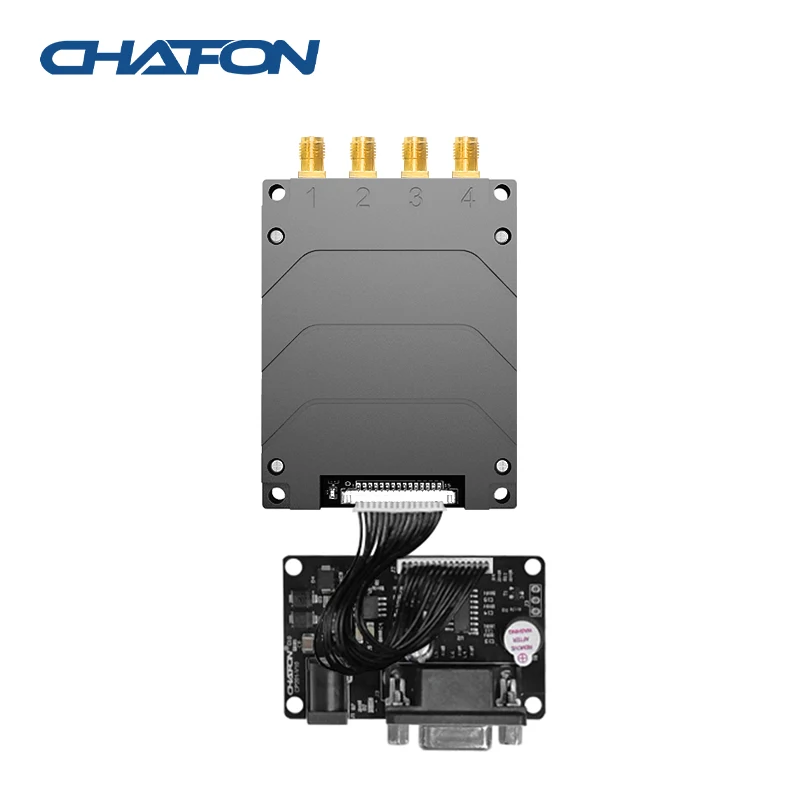 CHAFON Android Linux 4 порта 25 м с большим радиусом действия, низкая мощность, высокая скорость чтения, защита от столкновений, impinj E710 чип uhf rfid считывающий модуль 5