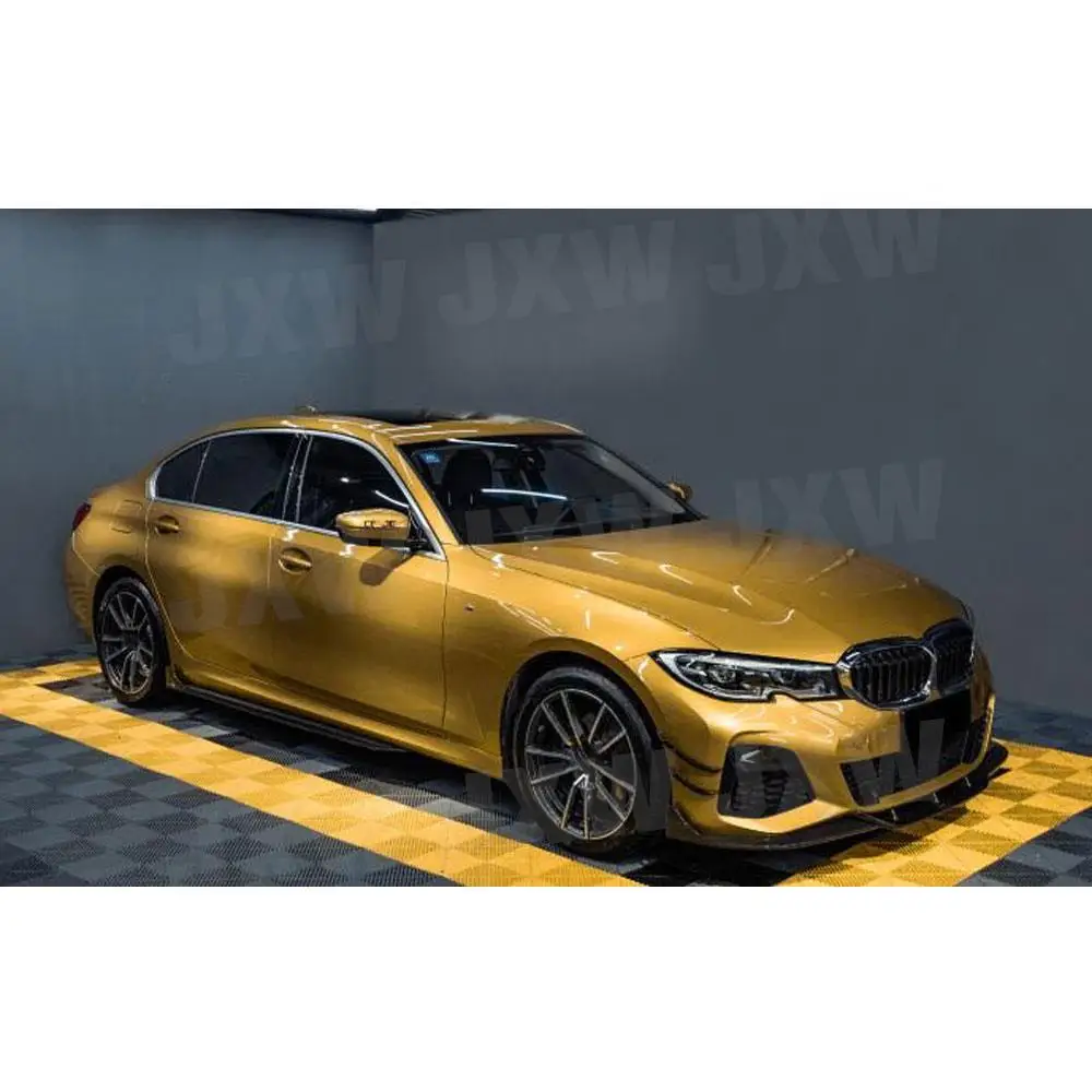 Для BMW 3 серии G20 2019 2020, Карбоновый передний спойлер, Удлинитель бампера, Лопатка для подбородка, Автомобильный Стайлинг 3