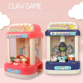 Детский забавный мини-игровой автомат Baby Claw, светомузыкальное взаимодействие родителей и ребенка, игрушки-клипсы Baby Claw Candy Machine