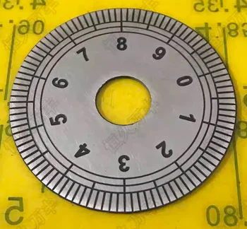 круг с циферблатом 3,6 градуса, маленький разделительный диск, механический угловой монтаж, круглая линейка, диск 50x12X1, декоративная пластина из нержавеющей стали