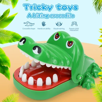 Шутки Зубы крокодила, кусающего стоматолога за палец, Классические семейные игры, Забавные детские игрушки для декомпрессии, кусающие пальцы аллигатора